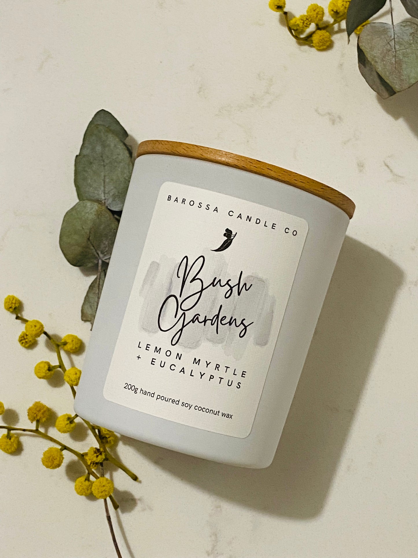 Bush Gardens: Lemon Myrtle + Eucalyptus Coconut Soy Candle
