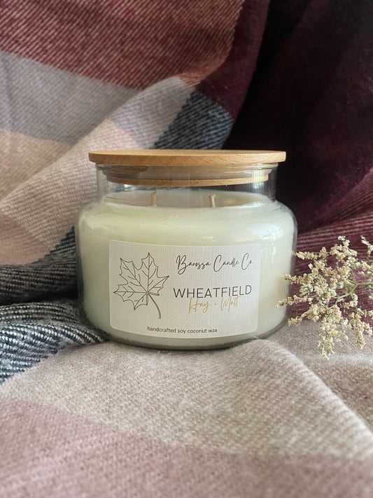 Wheatfield - Hay + Malt Soy Coconut Candle