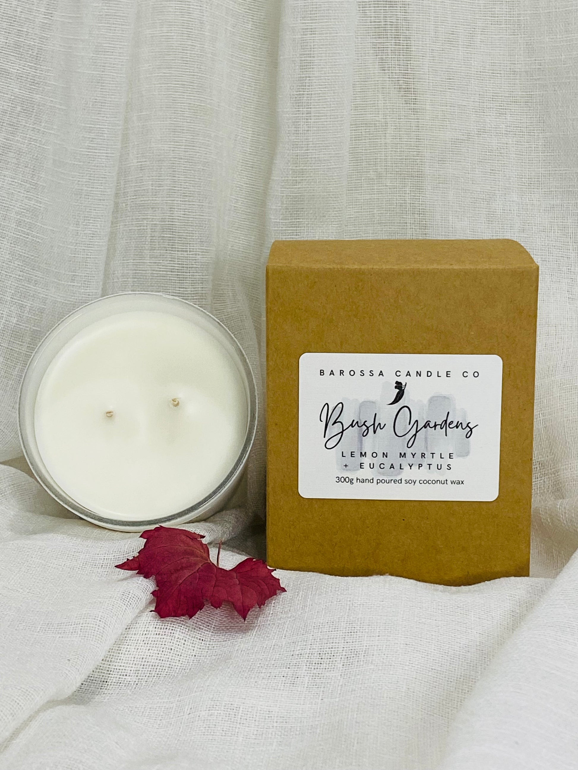 Bush Gardens: Lemon Myrtle + Eucalyptus Coconut Soy Candle – Barossa ...