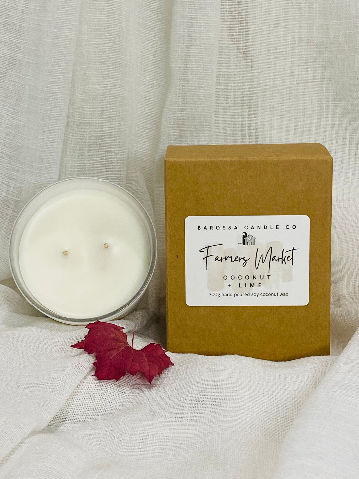 Farmers Market: Coconut + Lime Coconut Soy Candle